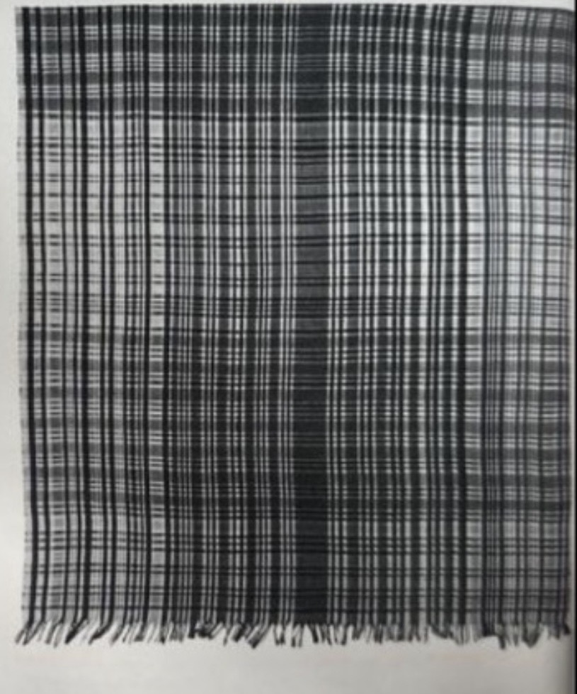 A typical Igbo Jioji cloth woven by Akwete Igbo weavers
